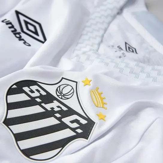"Camisa Santista Home 25/26 - Jogador Masculina Branca - Netmantos"
