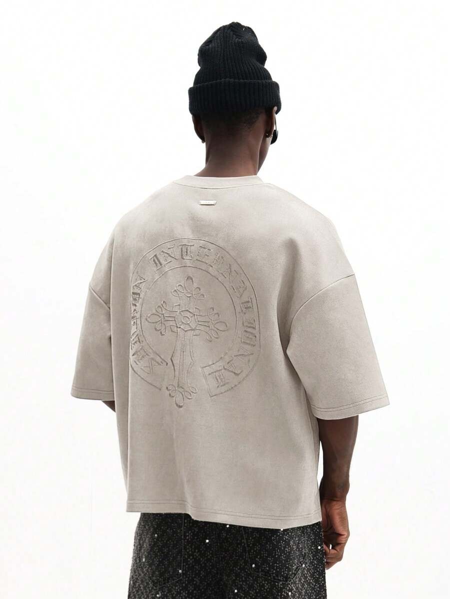 Pánská košile Embroidered Streetwear Suede