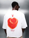 Minimalist Heart Icon men's shirt - tone-on-tone heart on ringspun cotton