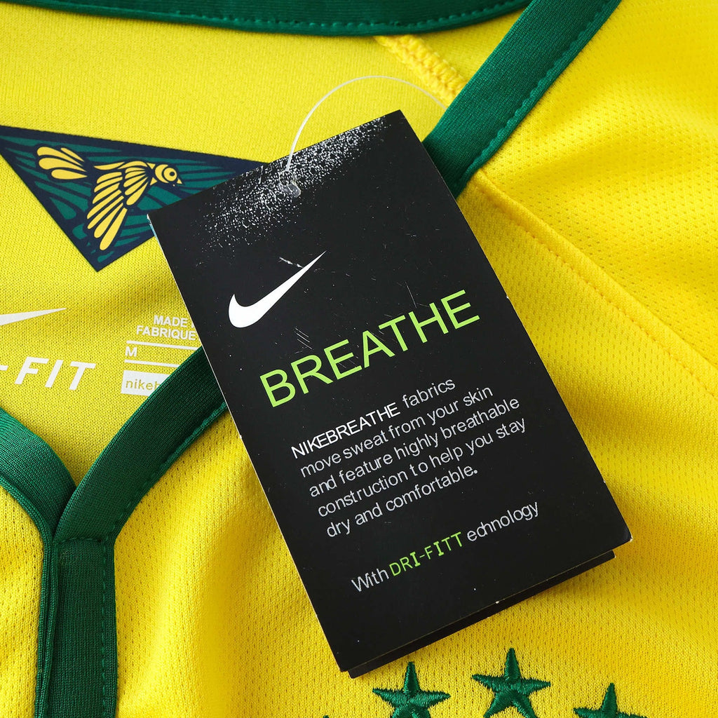 Brazil 2014 Retro Home Shirt - View 6