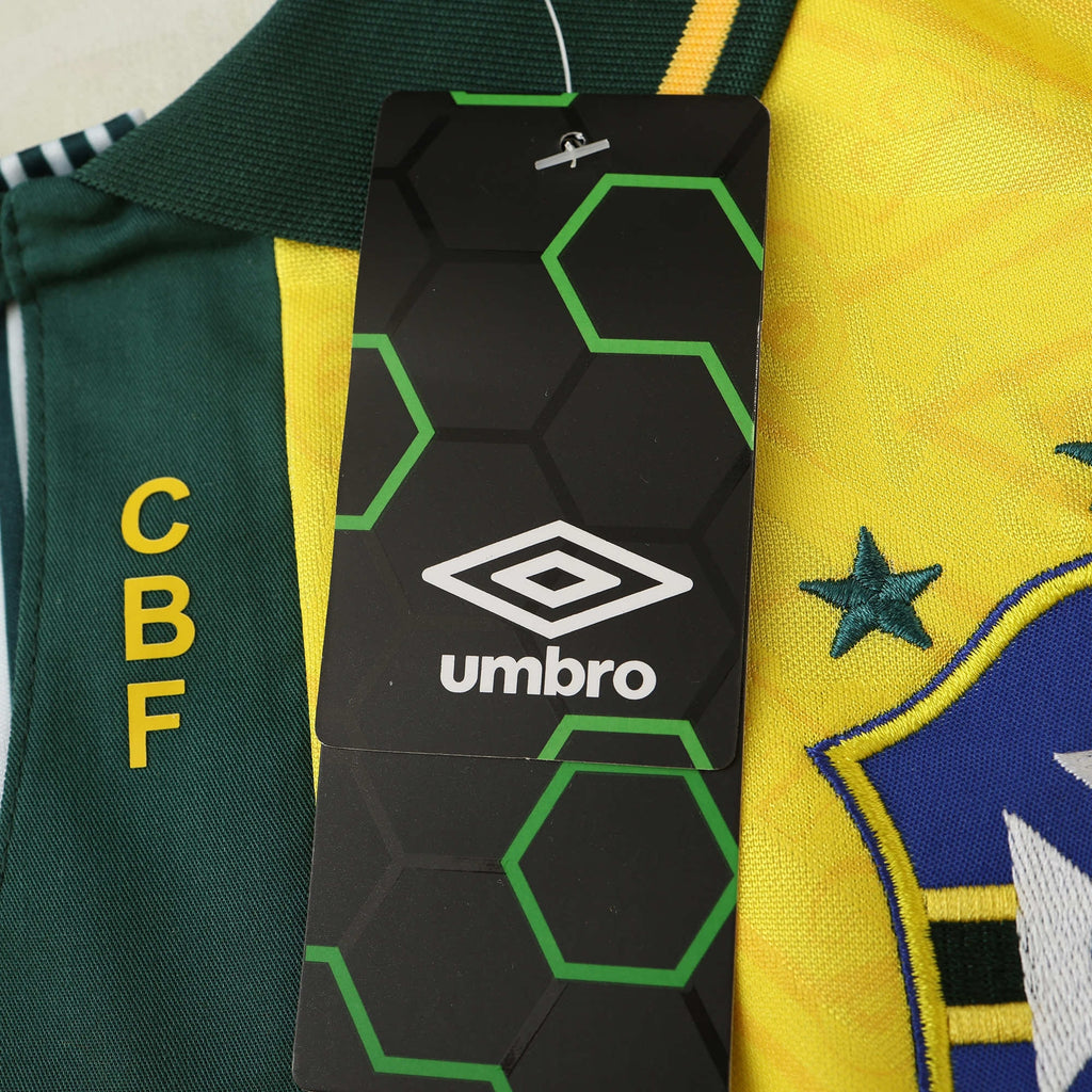 Brazil 1991/93 Retro Home Shirt - View 9