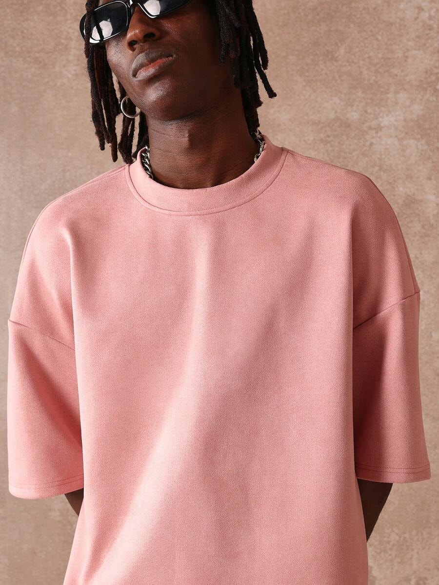 Dust Rose Plush Oversized Men’s Shirt