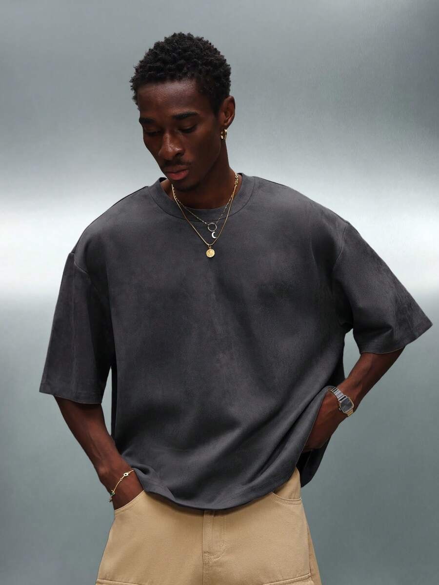 Premium Heavy Suede Finish men's shirt - brushed cotton with suede-like hand