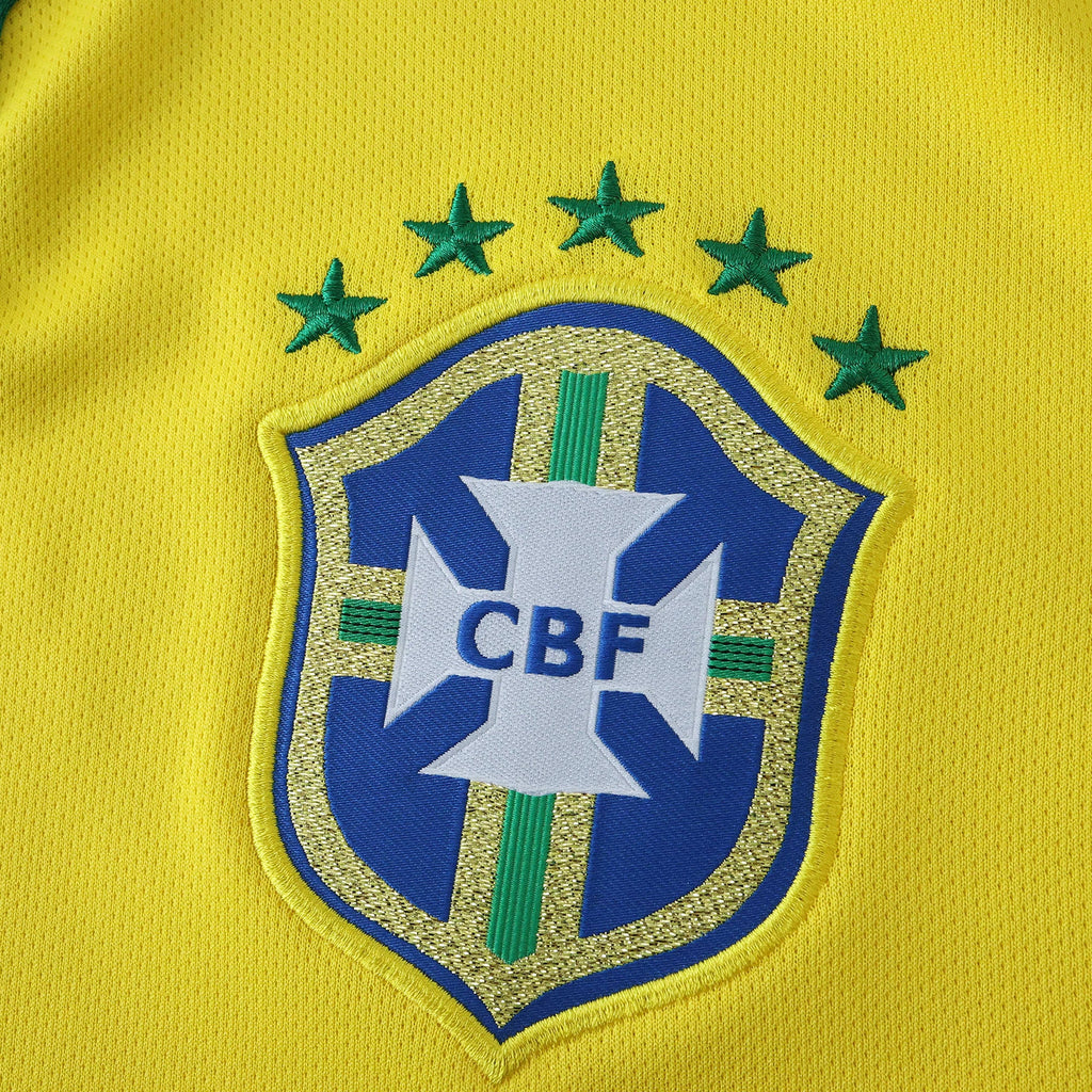 Brazil 2014 Retro Home Shirt - View 4