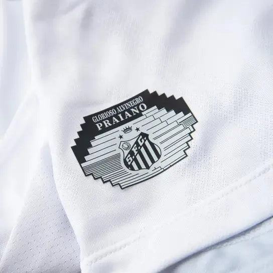 "Camisa Santista Home 25/26 - Jogador Masculina Branca - Netmantos"