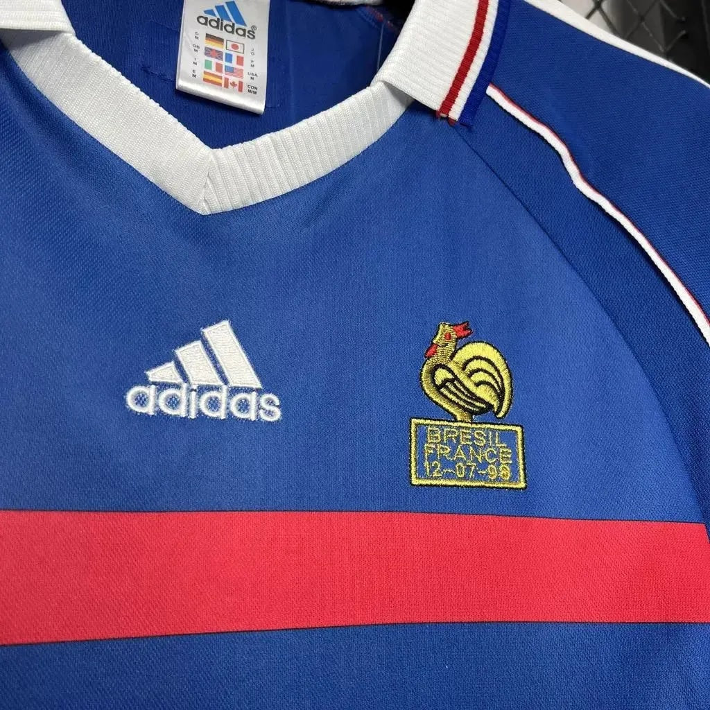 France 1998 Retro Home Shirt - View 5