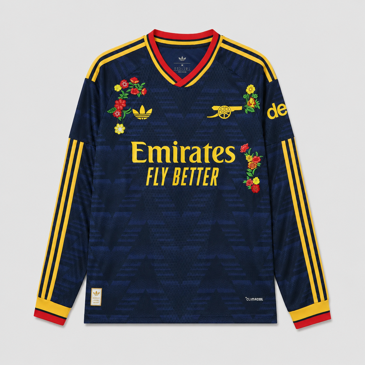 Embroidered Away 26/27 Player Edition Long Sleeve Shirt - Front