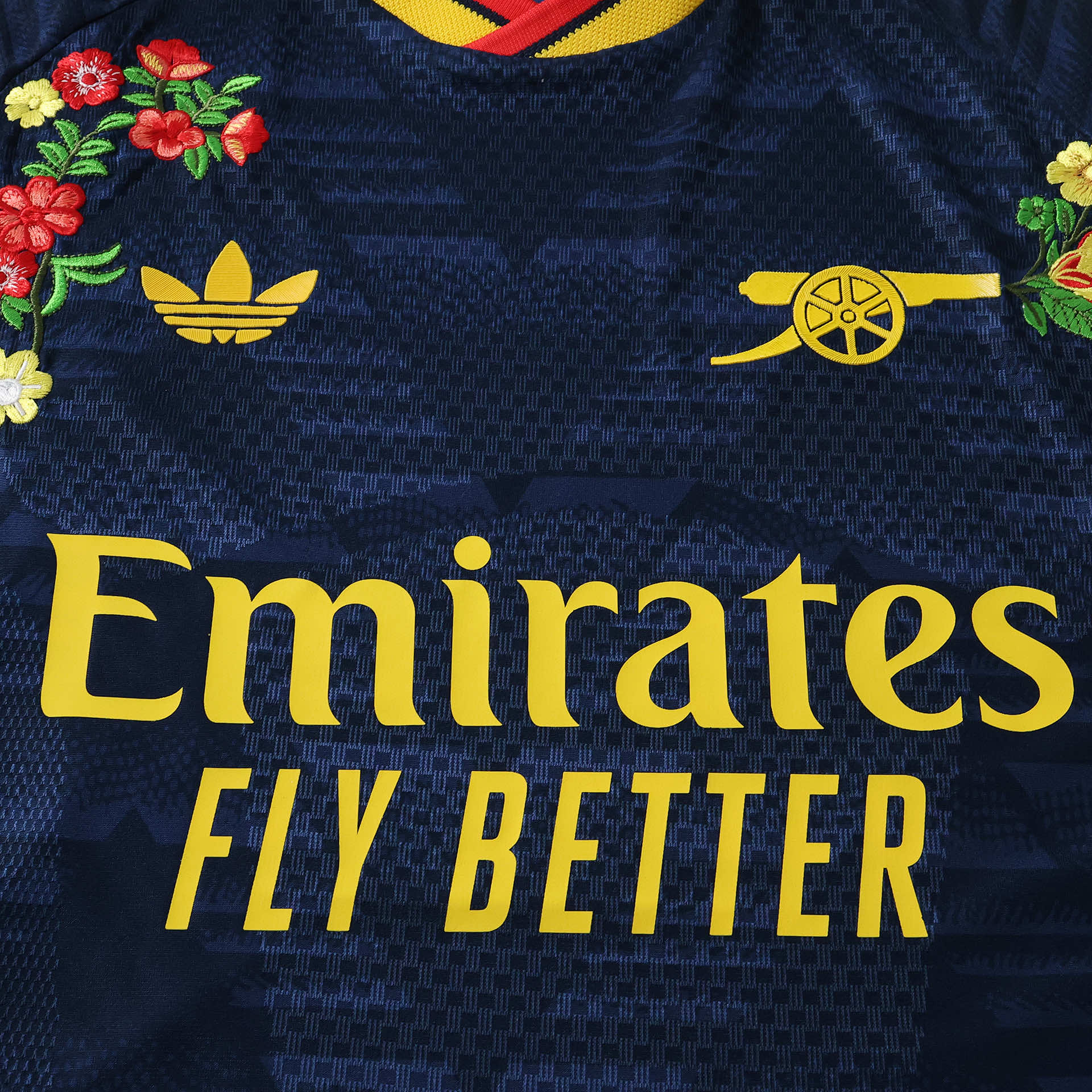 Embroidered Away 26/27 Player Edition Long Sleeve Shirt - Chest Detail