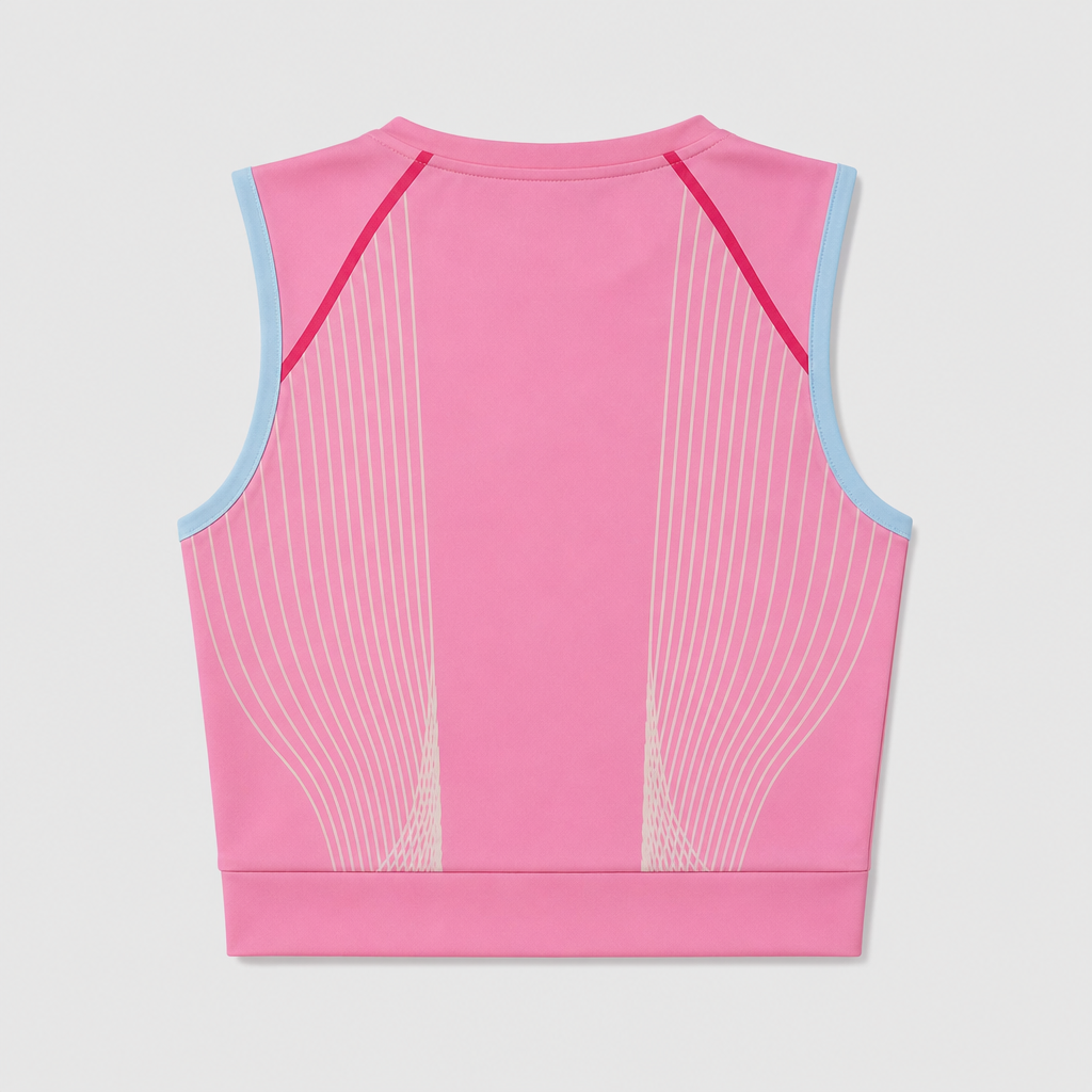 Special Edition Women's Crop Tank Top Pink - Back
