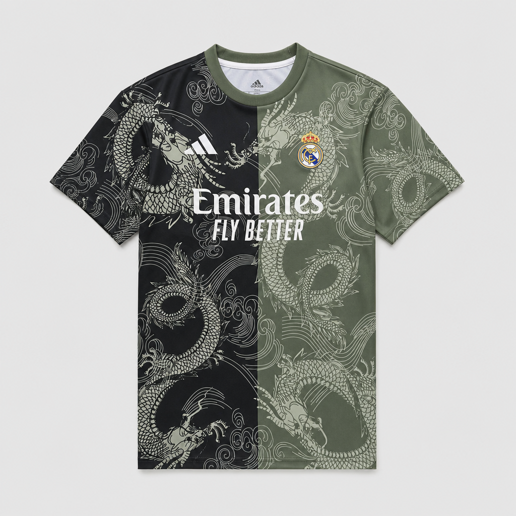 Dragon Black & Green Special Edition 26/27 Men's Shirt - Front
