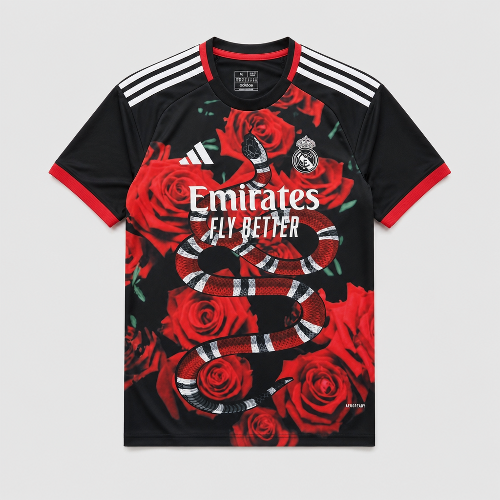 Snake & Roses Red Special Edition 26/27 Men's Shirt - Front
