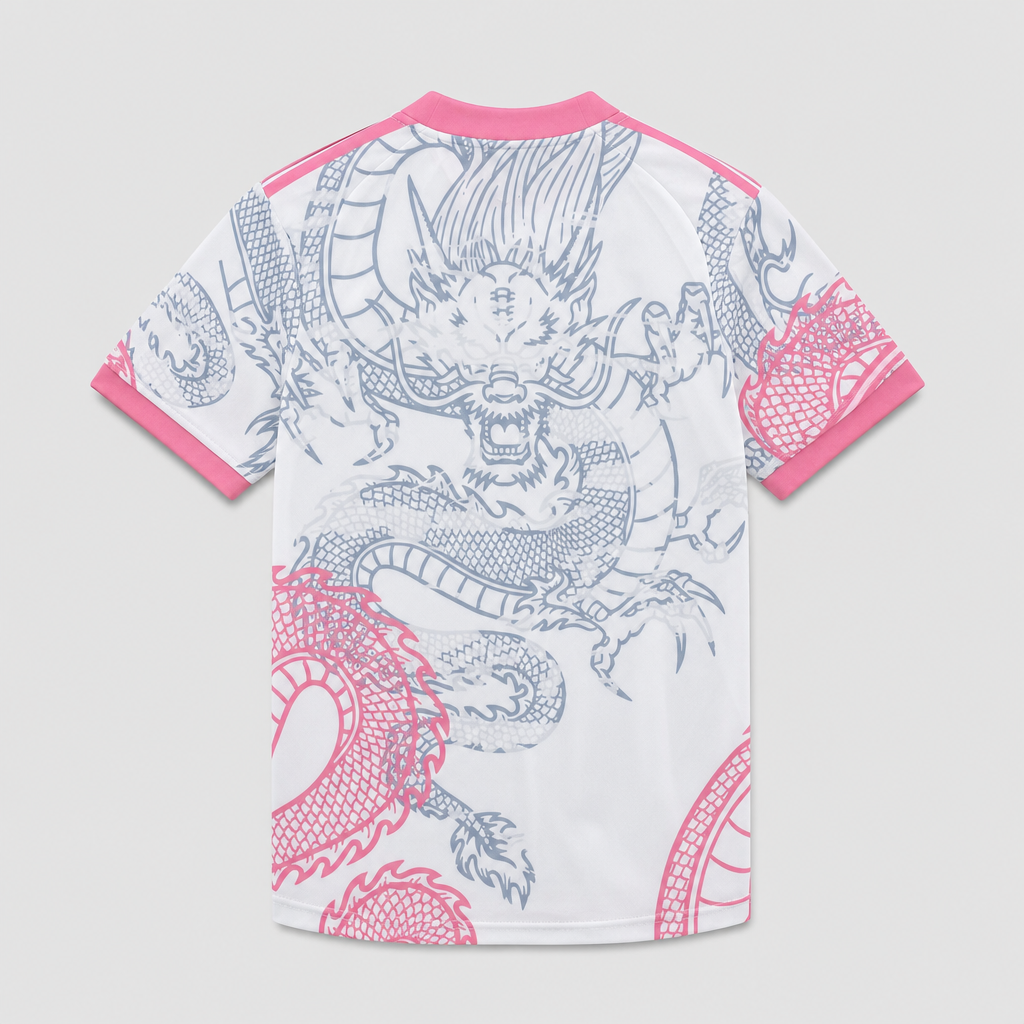 Dragon White & Pink Special Edition 26/27 Men's Shirt - Back