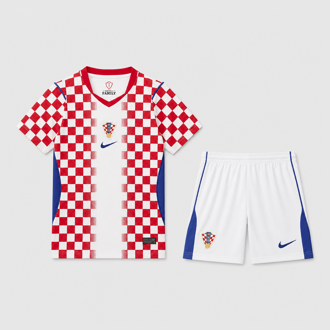 Home 26/27 Kids Shirt Kit - Front