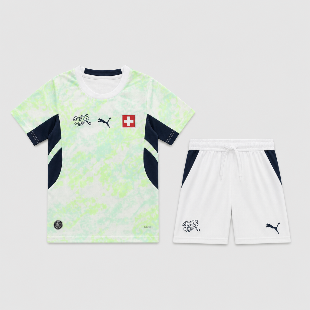 Away 26/27 Kids Shirt Kit - Front