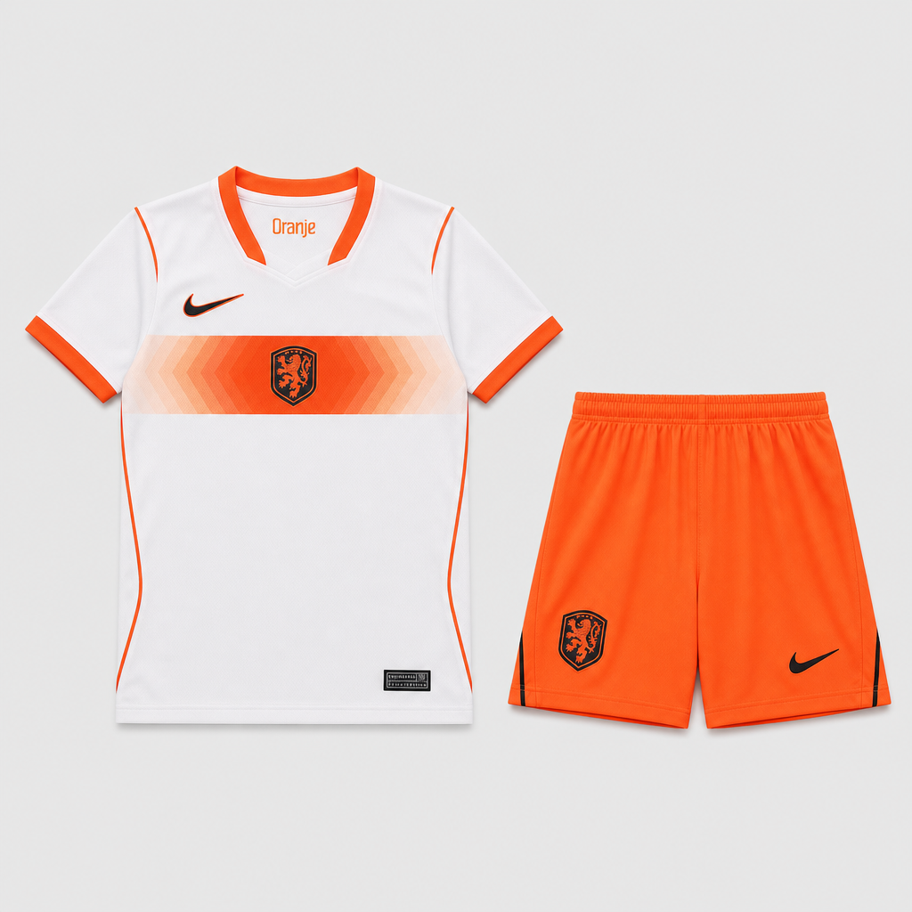 Away 26/27 Kids Shirt Kit - Front
