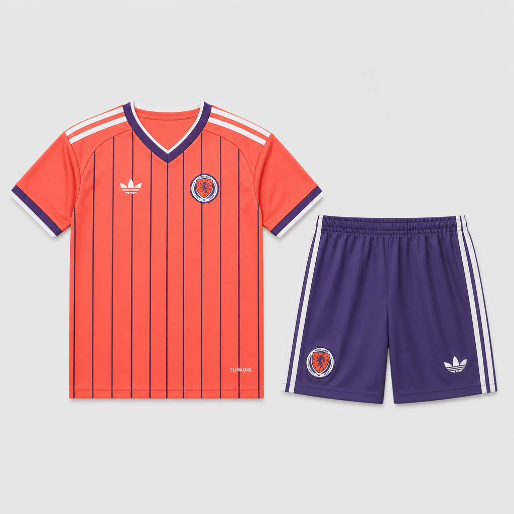 Away 26/27 Kids Shirt Kit - Front