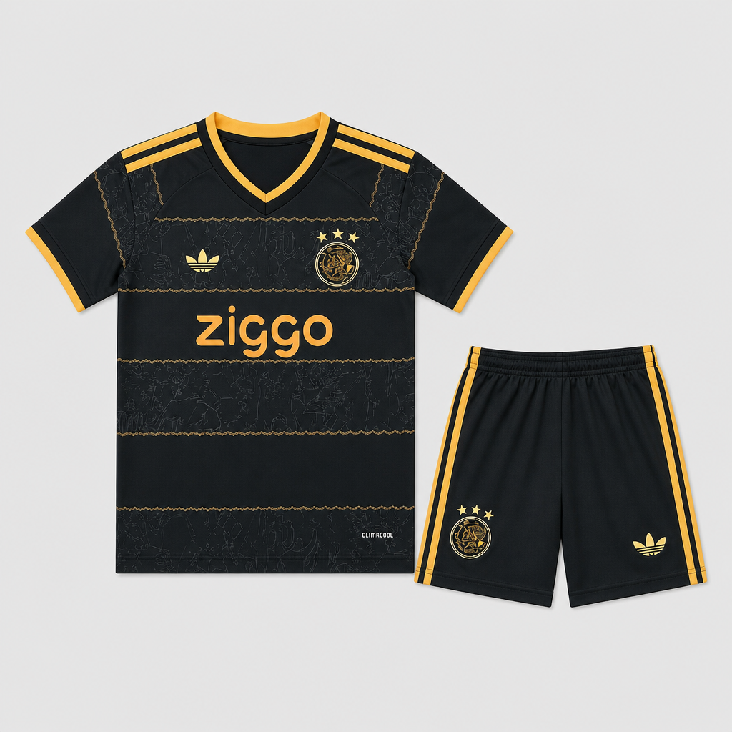 Away 26/27 Kids Shirt Kit - Front