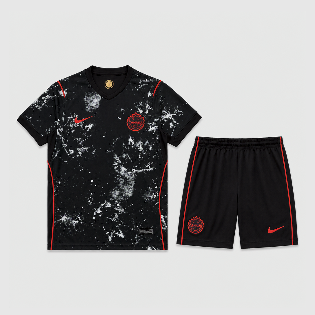 Away 26/27 Kids Shirt Kit - Front