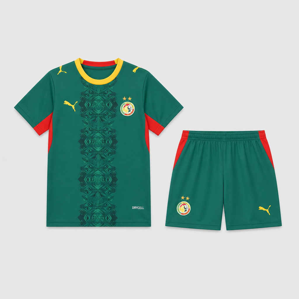 Away 26/27 Kids Shirt Kit - Front