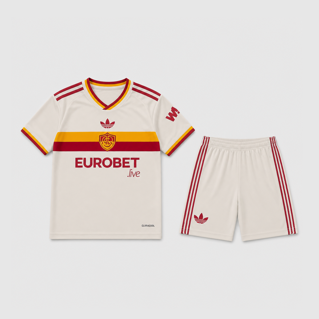 Away 26/27 Kids Shirt Kit - Front