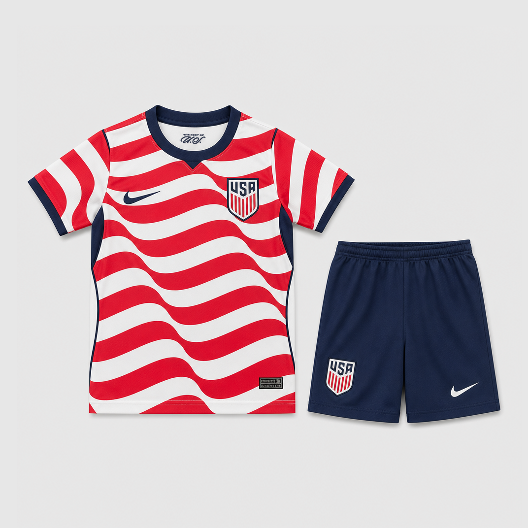 Home 26/27 Kids Shirt Kit - Front