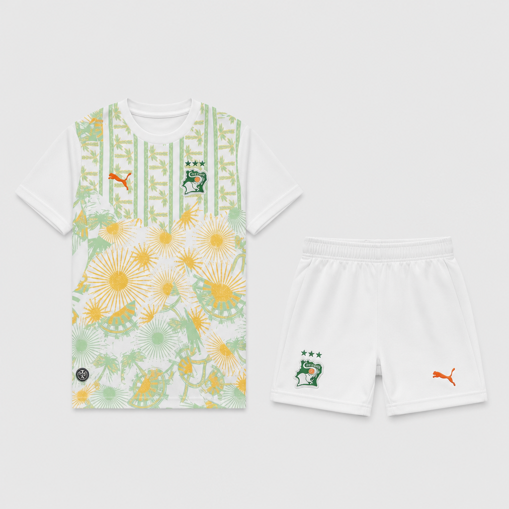 Away 26/27 Kids Shirt Kit - Front