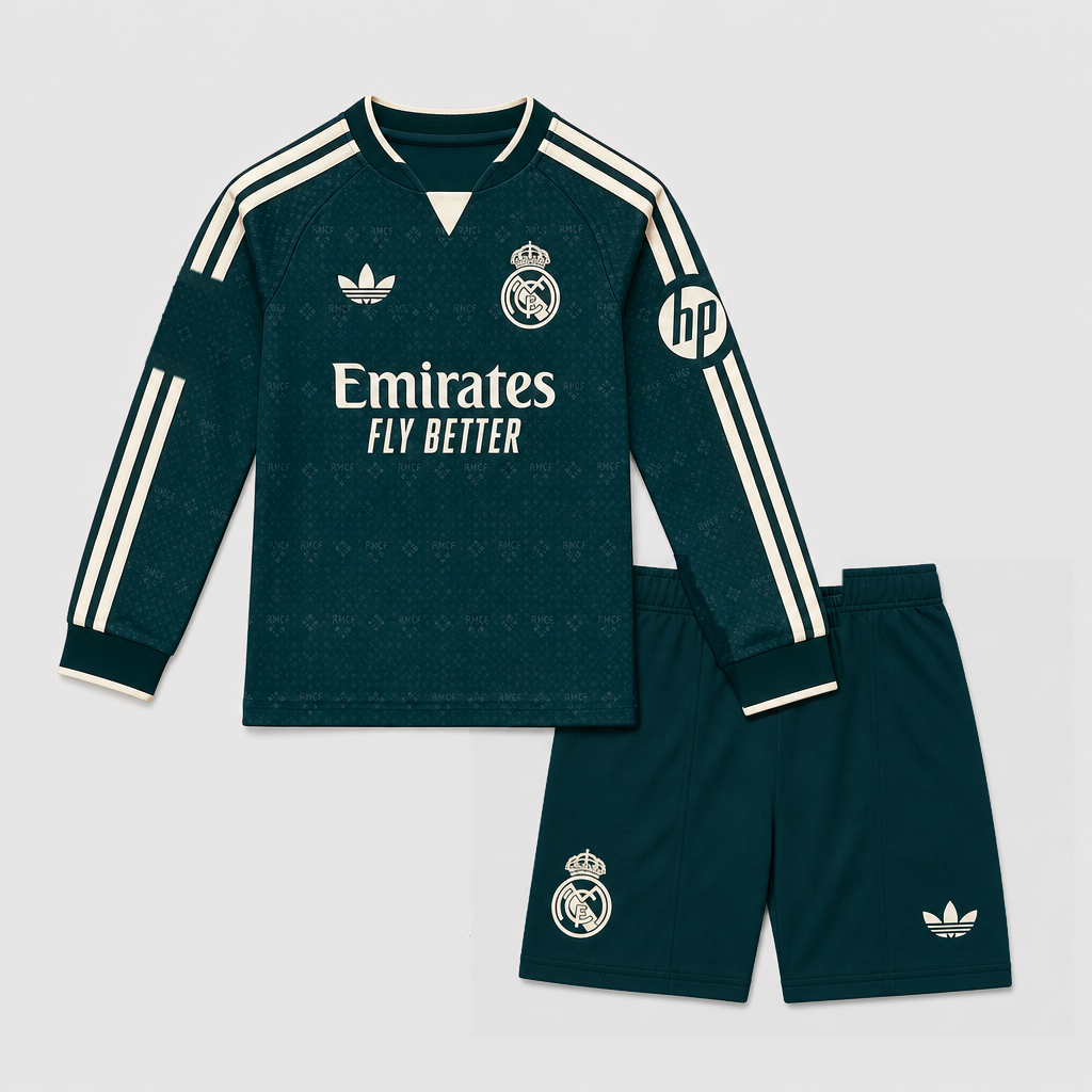 Away 26/27 Kids Long Sleeve Shirt Kit - Front