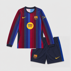 Home 26/27 Kids Long Sleeve Shirt Kit - Front