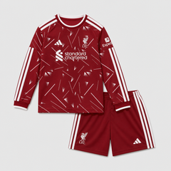 Home 26/27 Kids Long Sleeve Shirt Kit - Front