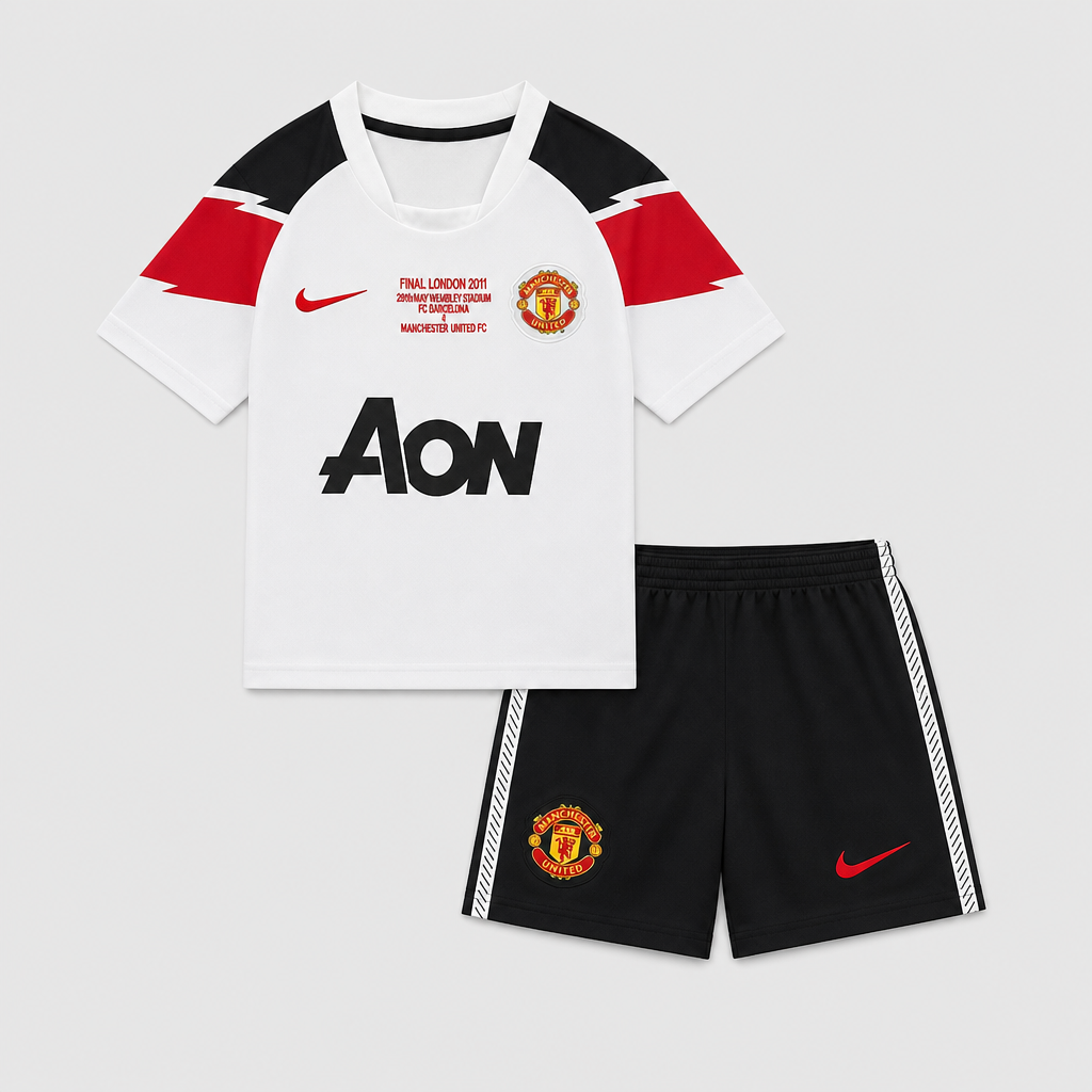 Retro Away 2010/11 Kids Shirt Kit - Front