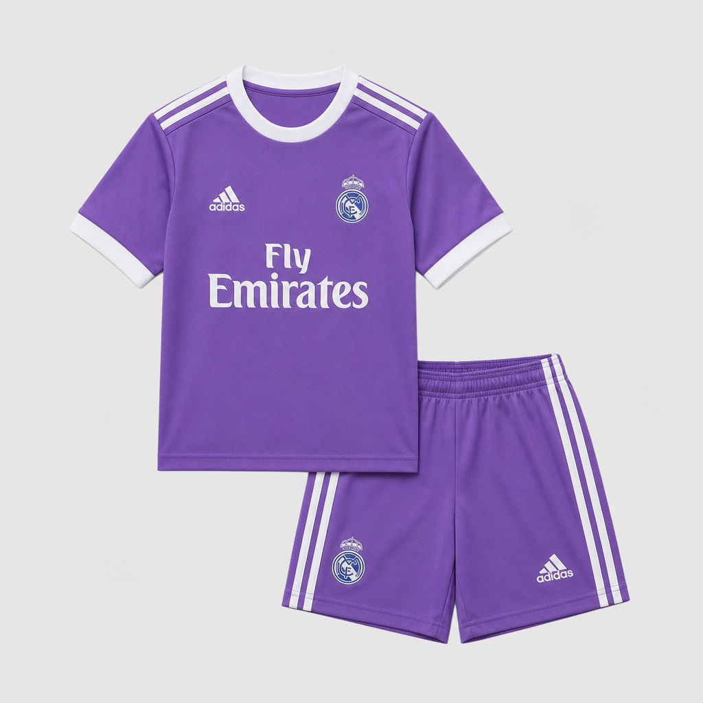 Retro Away 2016/17 Kids Shirt Kit - Front
