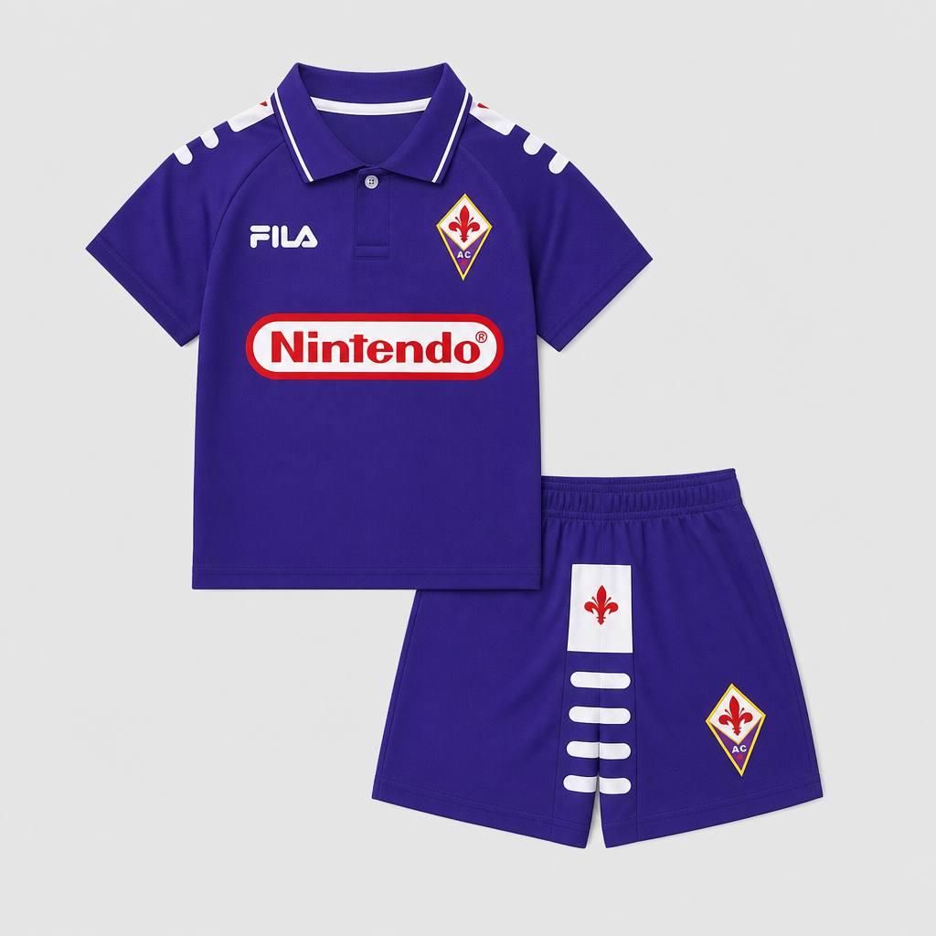 Retro Home 1998/99 Kids Shirt Kit - Front