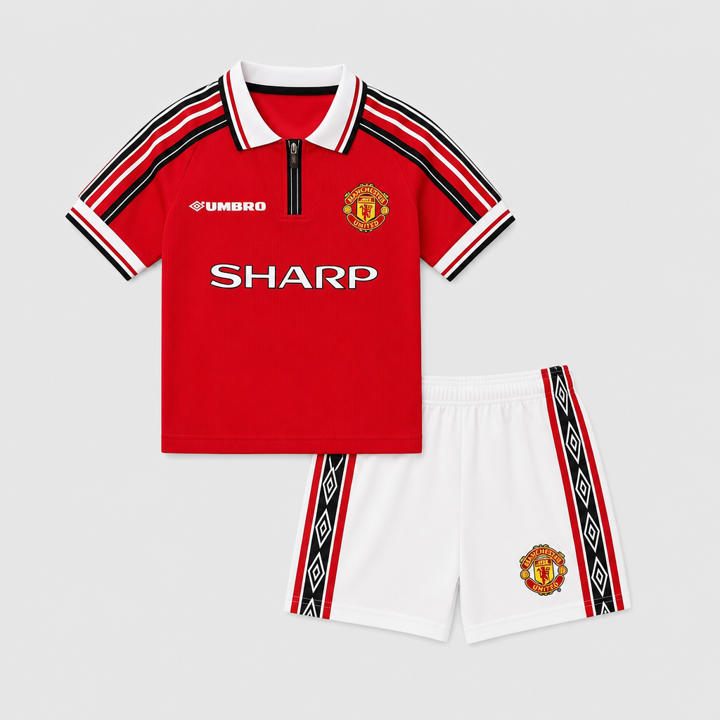 Retro Home 1998/99 Kids Shirt Kit - Front