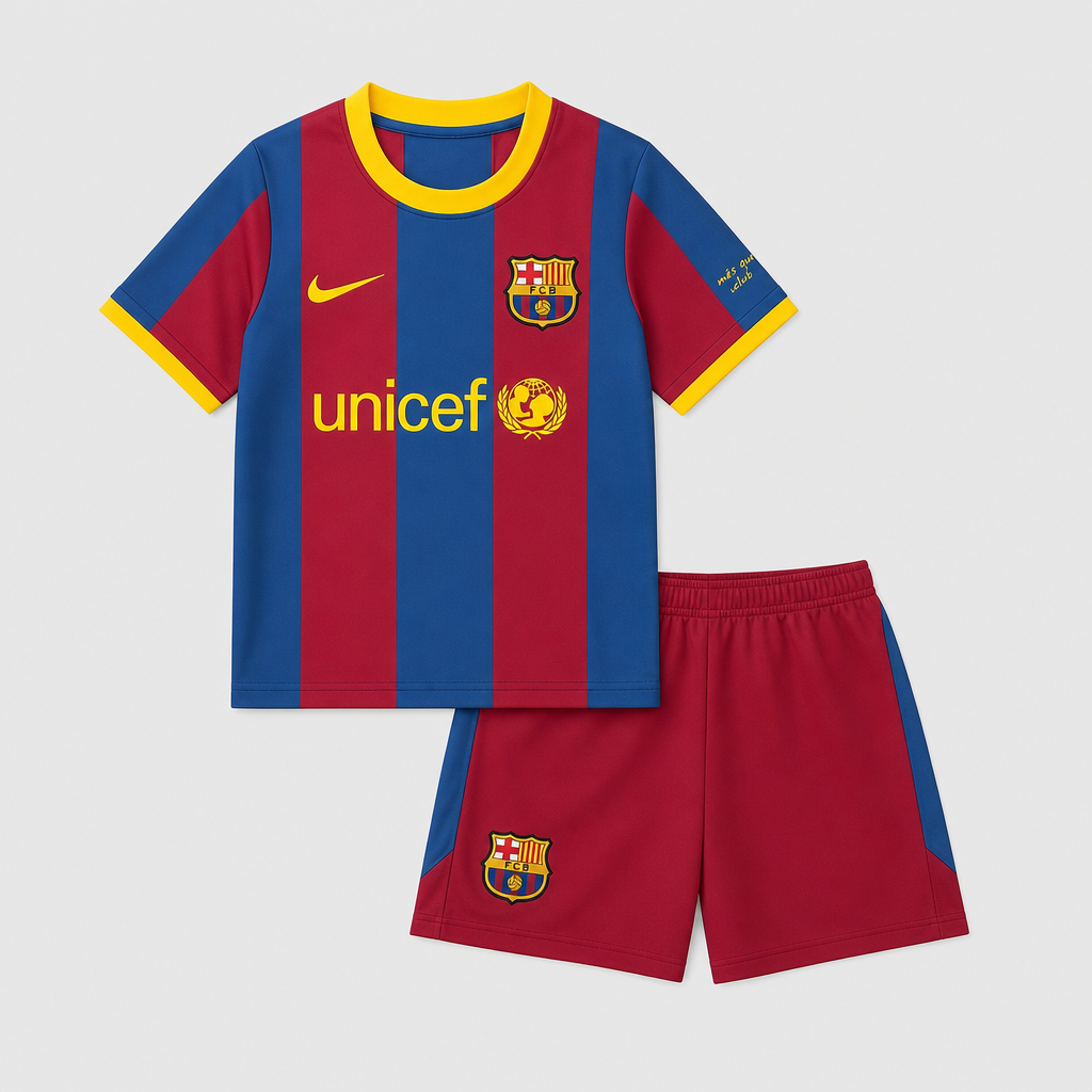 Retro Home 2010/11 Kids Shirt Kit - Front