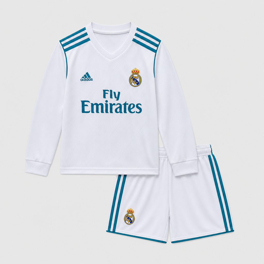 Retro Home 2017/18 Kids Long Sleeve Shirt Kit - Front