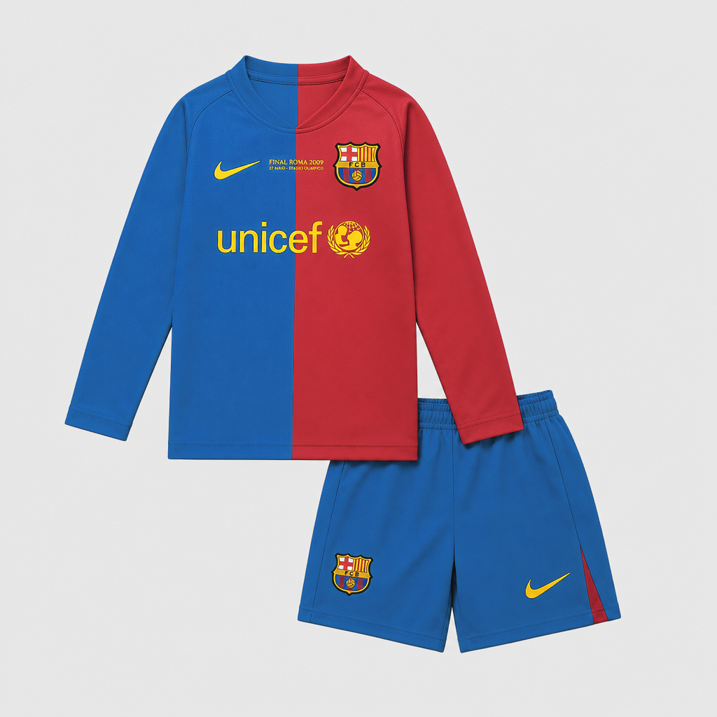 Retro Home 2008/09 Kids Long Sleeve Shirt Kit - Front