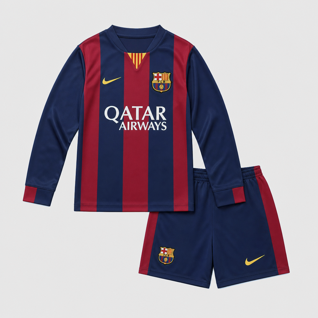 Retro Home 2014/15 Kids Long Sleeve Shirt Kit - Front