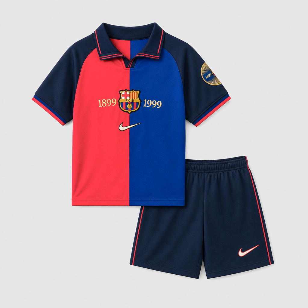 Retro Home 1999/00 Kids Shirt Kit - Front