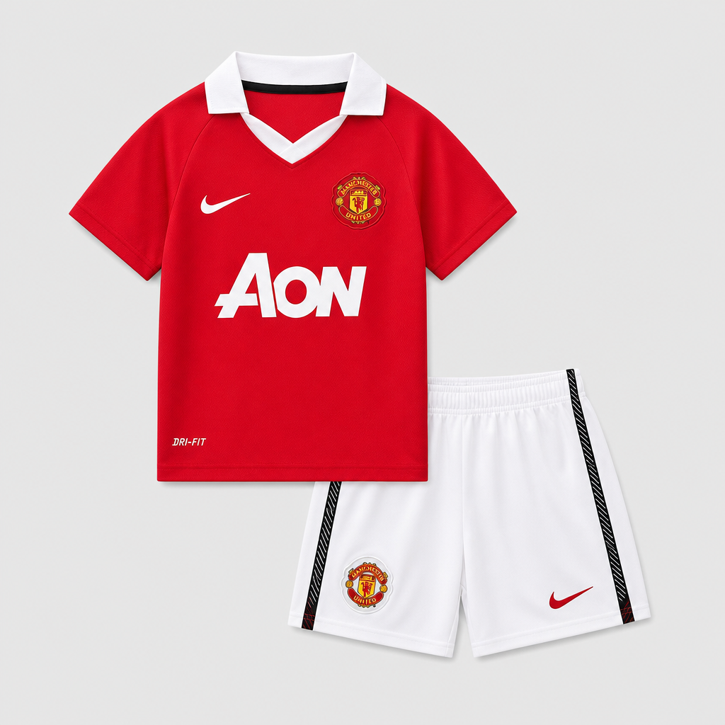 Retro Home 2010/11 Kids Shirt Kit - Front