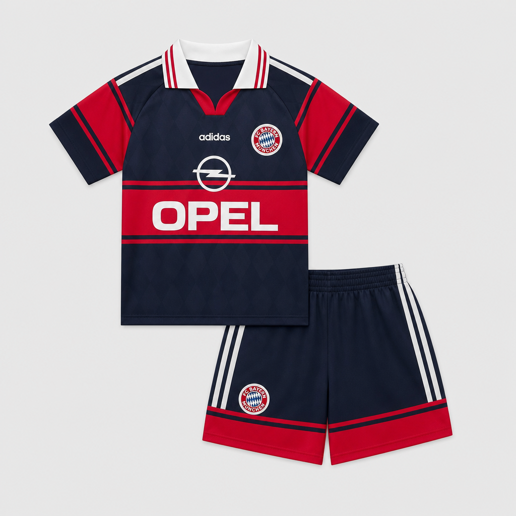 Retro Home 1997/99 Kids Shirt Kit - Front