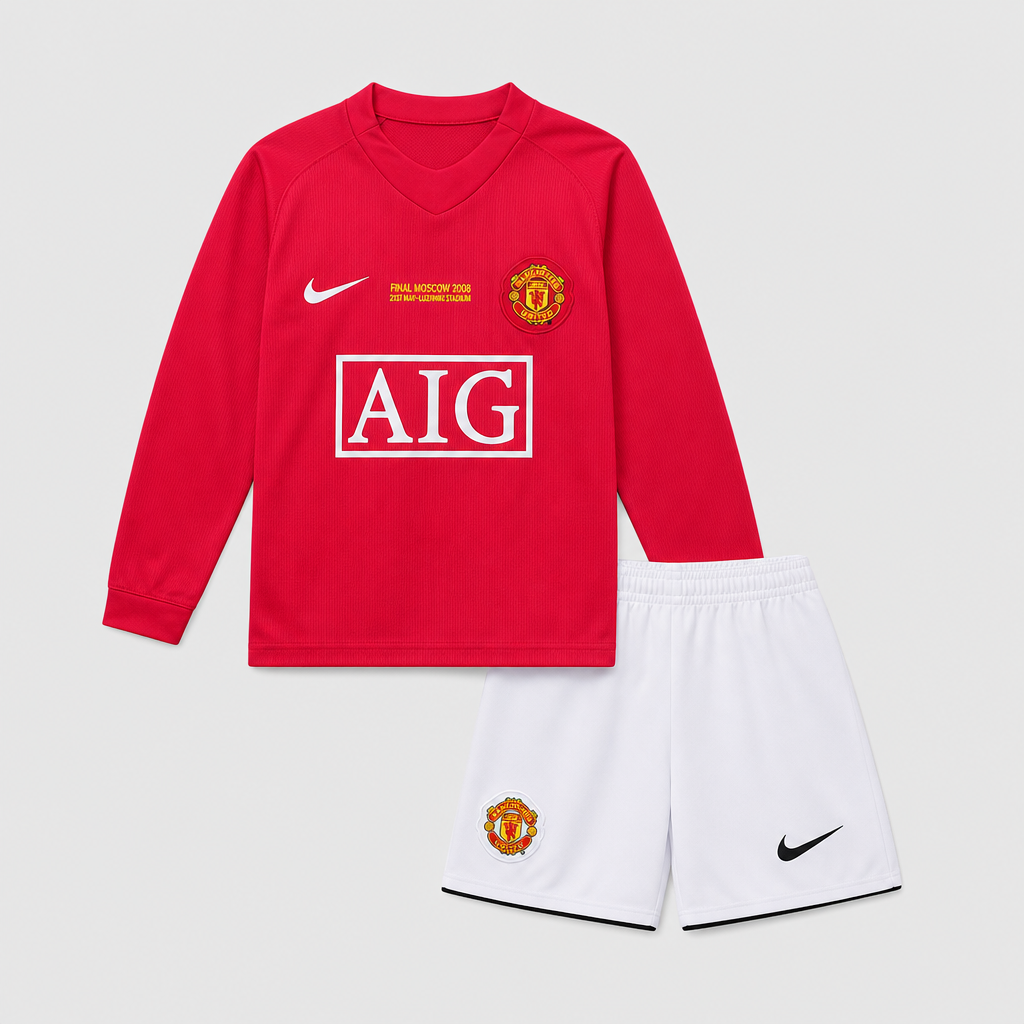 Retro Home 2007/08 Kids Long Sleeve Shirt Kit - Front