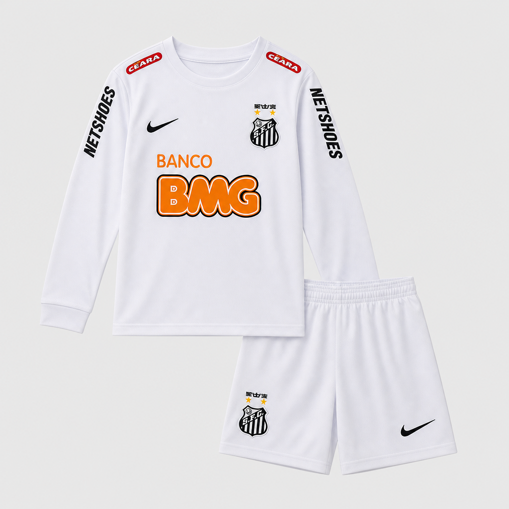Retro Home 2011/12 Kids Long Sleeve Shirt Kit - Front