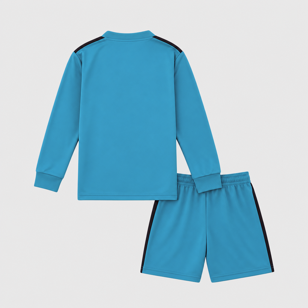 Retro Third 2017/18 Kids Long Sleeve Shirt Kit - Back