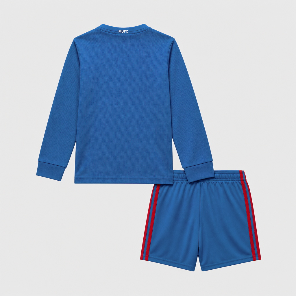 Retro Third 2008/09 Kids Long Sleeve Shirt Kit - Back