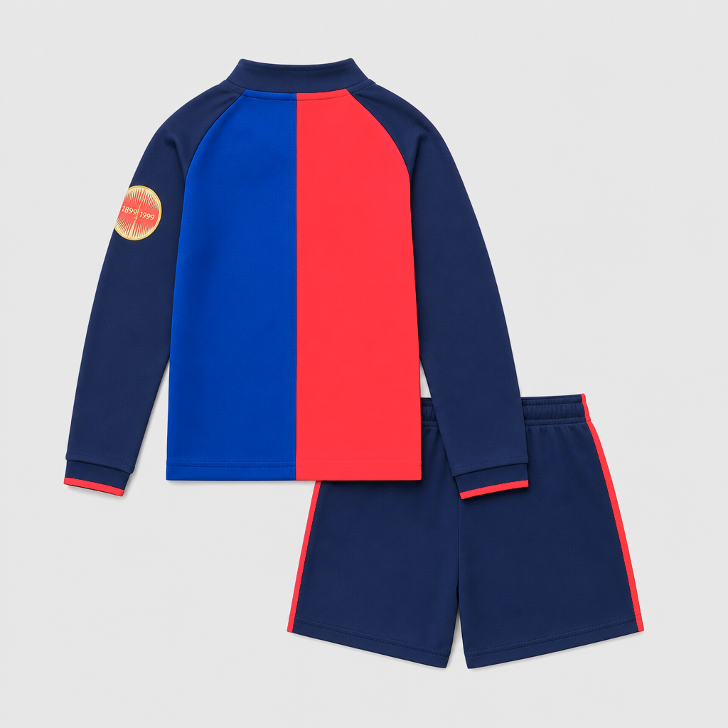 Retro Home 1999/00 Kids Long Sleeve Shirt Kit - Back