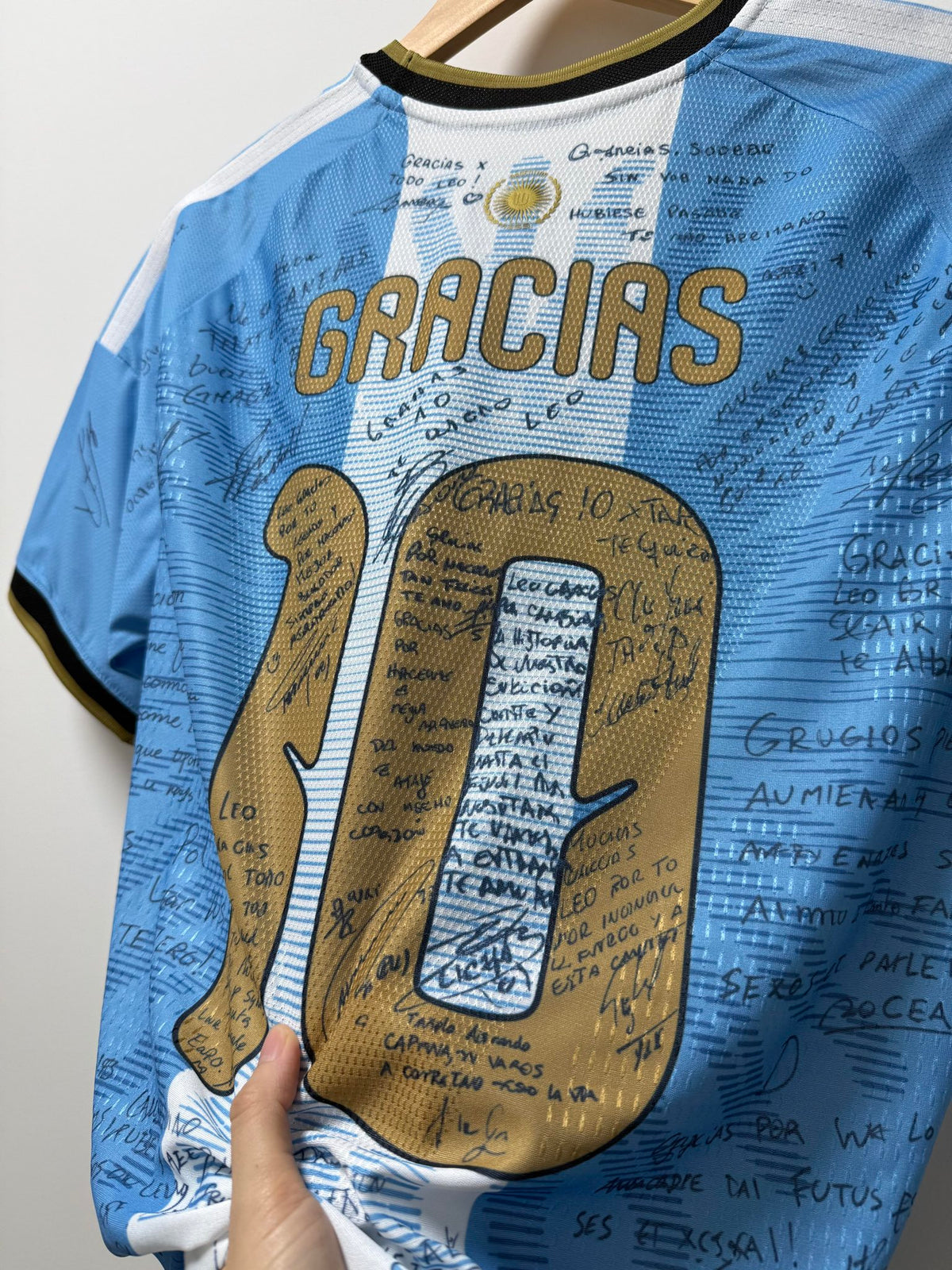 Gracias 10 Autographed Special Edition 26/27 Player Edition Shirt - Back Detail