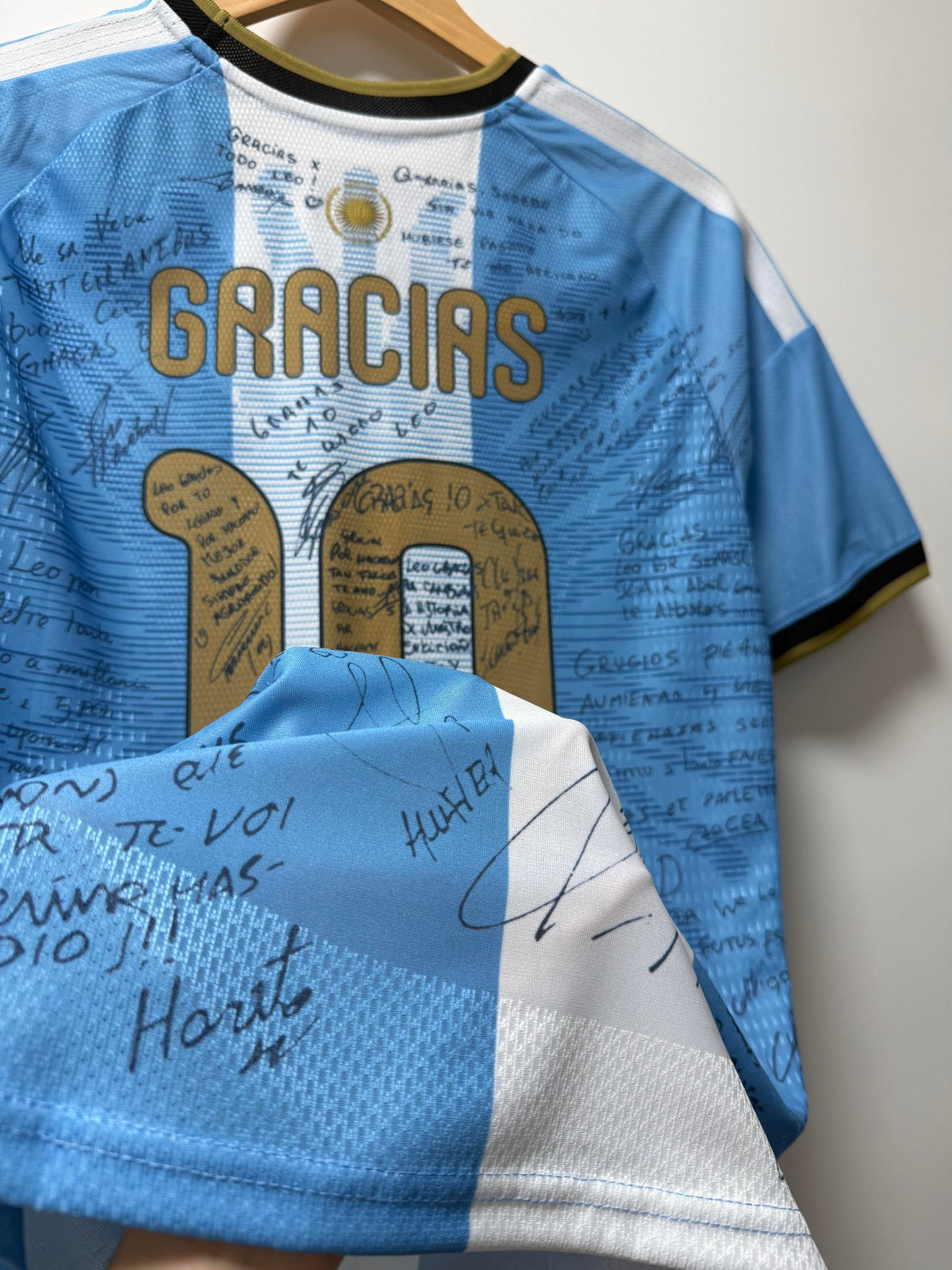 Gracias 10 Autographed Special Edition 26/27 Player Edition Shirt - Back Detail