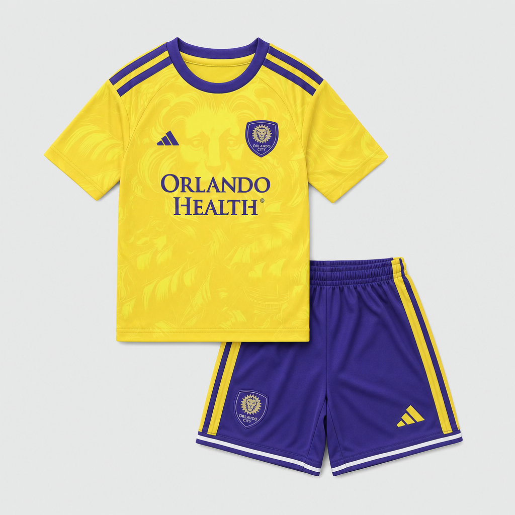 Away 26/27 Kids Shirt Kit - Front